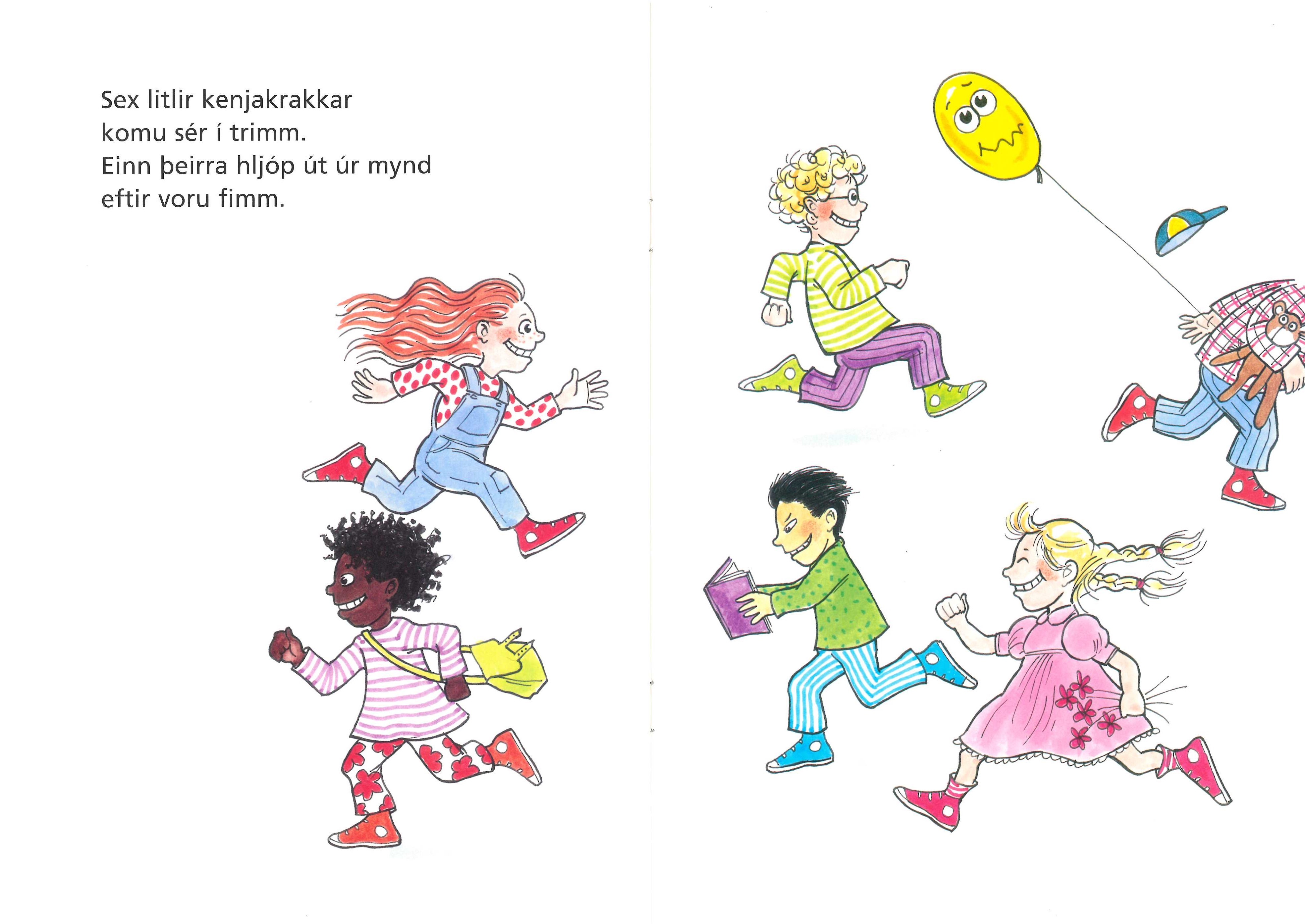 tíu litlir kenjakrakkar dæmi