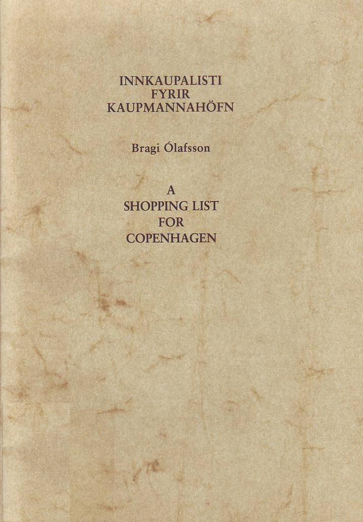 Innkaupalisti fyrir Kaupmannahöfn