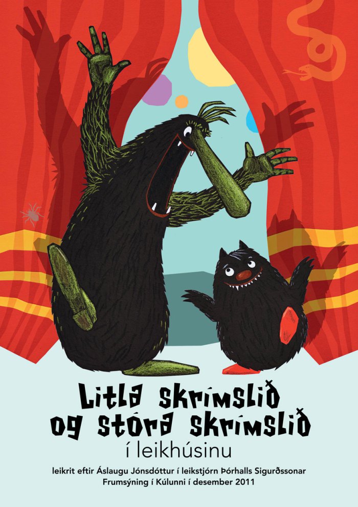 Litla skrímslið og stóra skrímslið í leikhúsinu (Little Monster and Big Monster in the Theater)